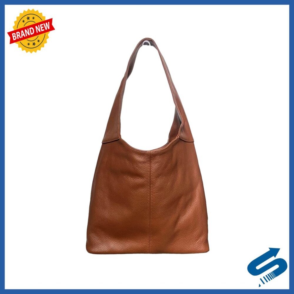 Italian Leather Hobo Tote Bag Slouchy Shoulder Purse Large Travel